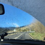 Neve no carro na Serra da Estrela