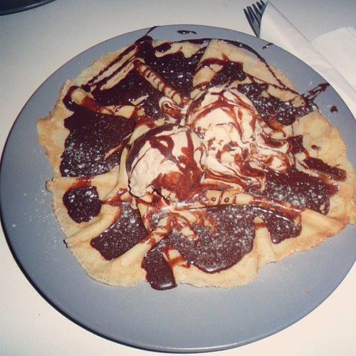 Crepe, nom nom nom @ Bliss Cafe e chuva torrencial